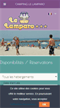 Mobile Screenshot of campinglamparo.com